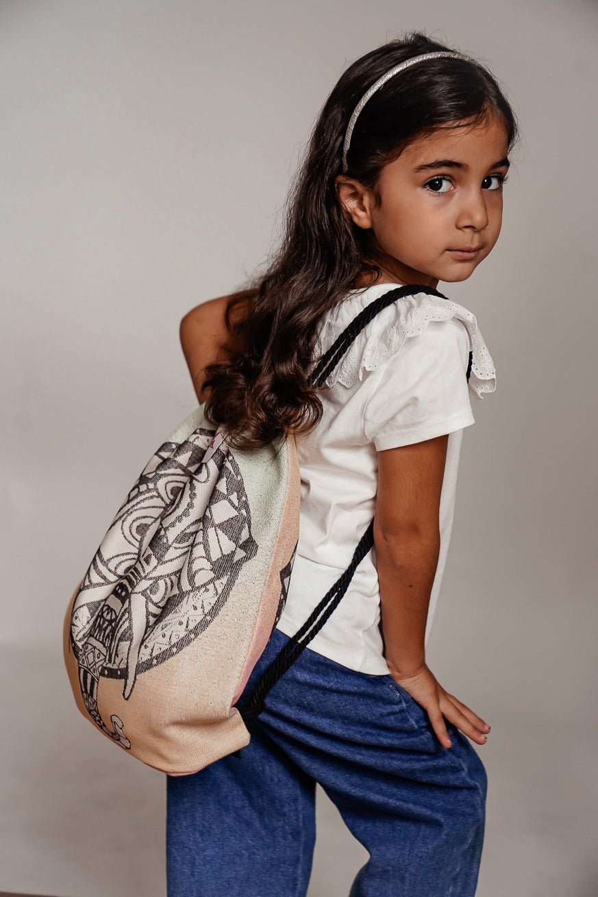 Mini Hipster Çanta Vahşi Mandala Fil - KOKADI