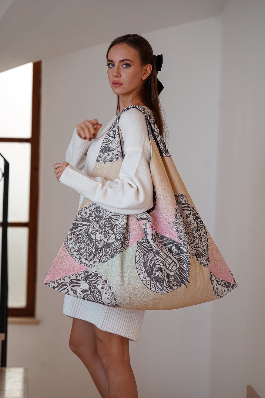 XXL Shopper Vahşi mandala - KOKADI