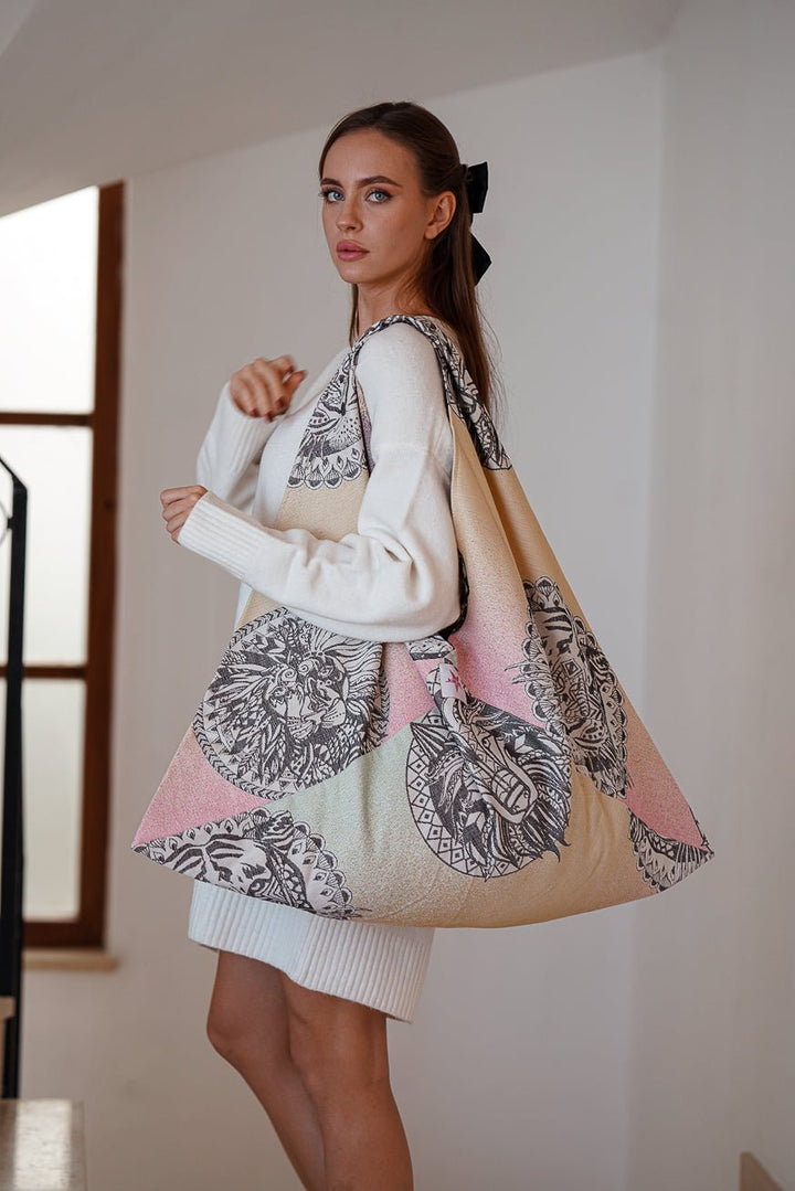 XXL Shopper Vahşi mandala - KOKADI