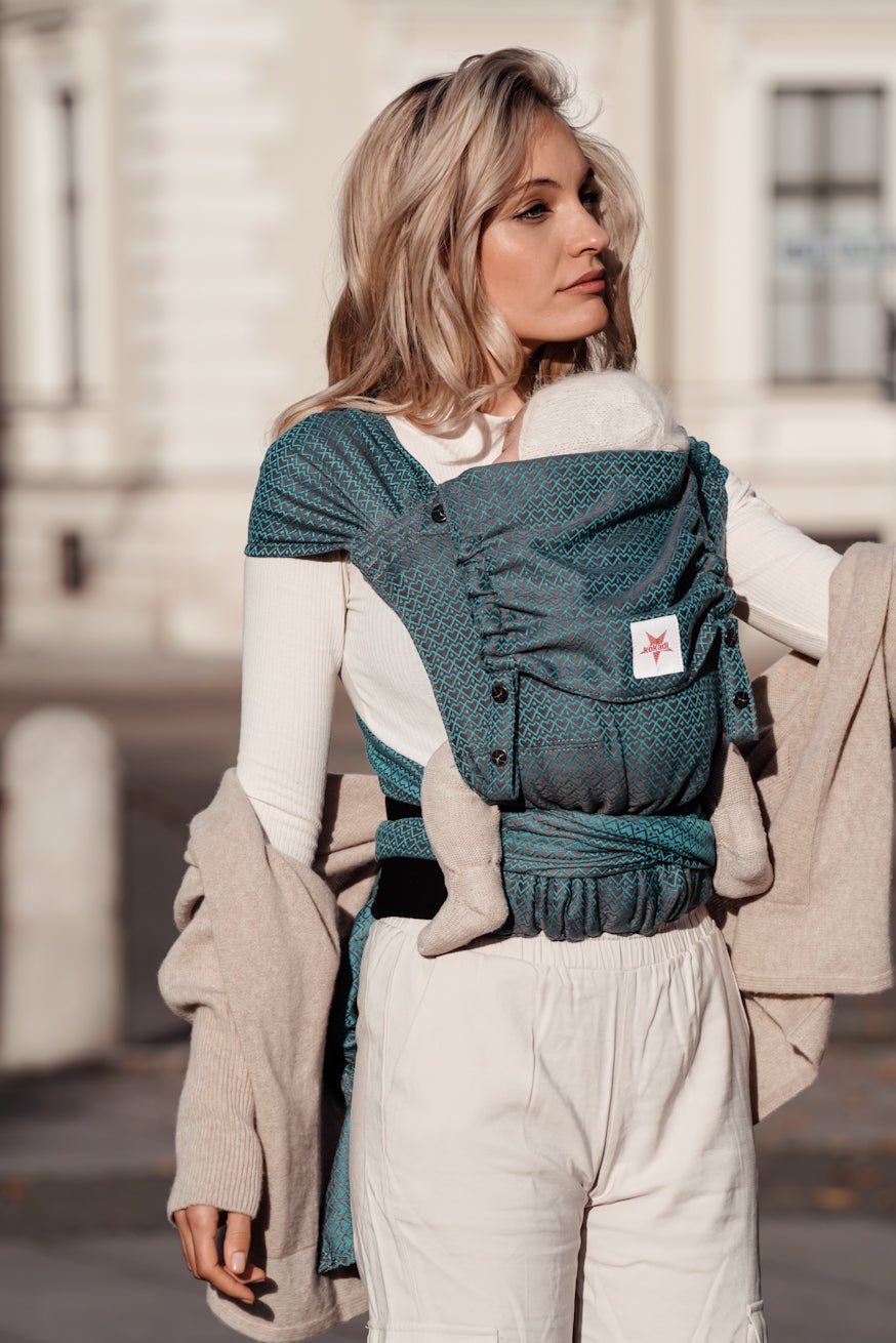 Baby Carrier WrapStar Heart2Heart Lagoon - KOKADI