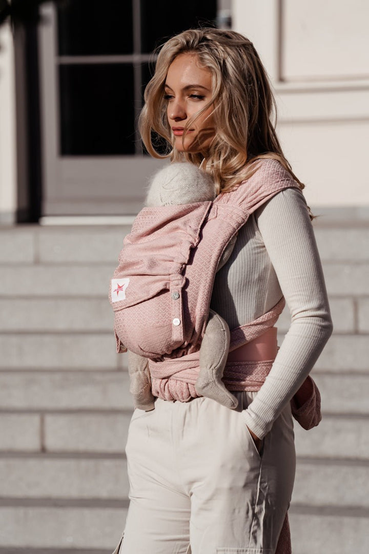 Mochila de transporte para bebés WrapStar Heart2Heart Rosé - KOKADI