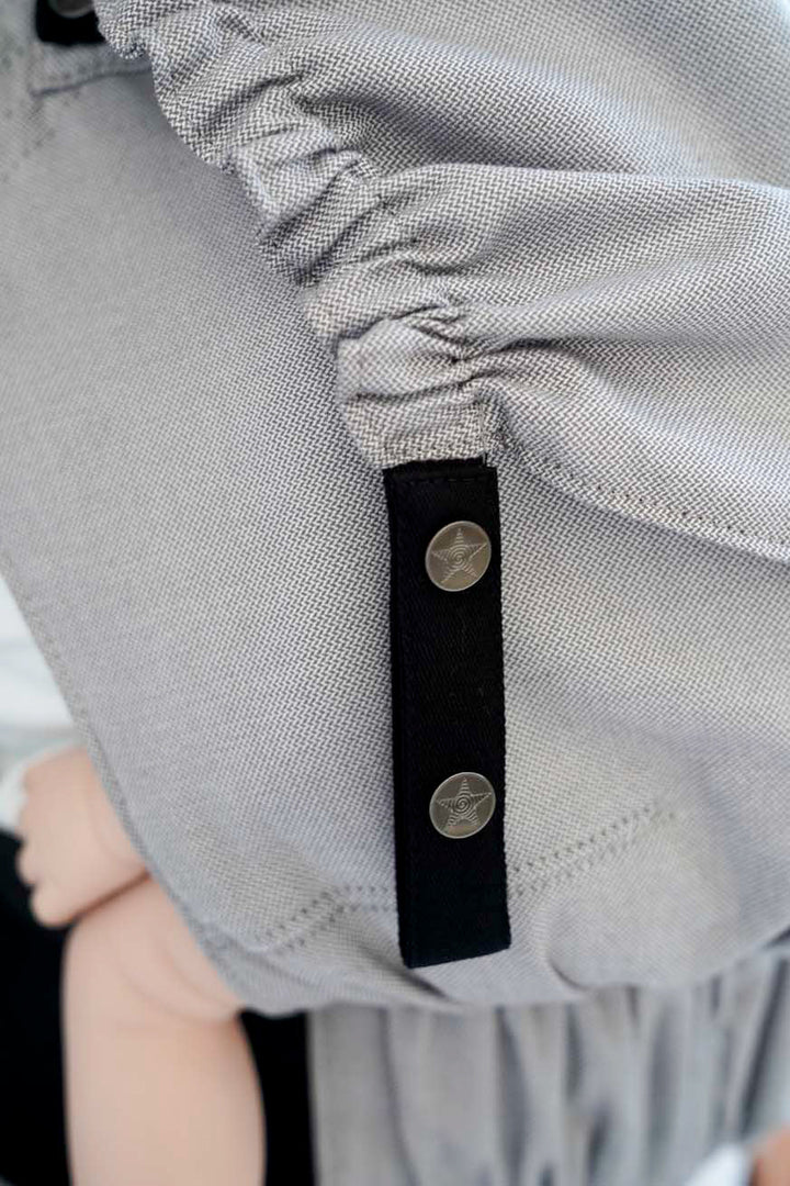 Female snap button, anthracite - KOKADI