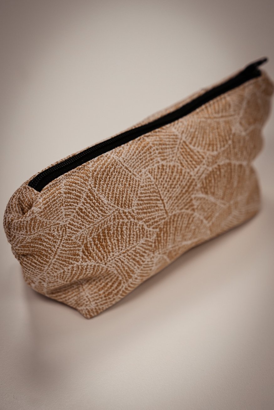 Borsa per cosmetici Golden Leaves - KOKADI