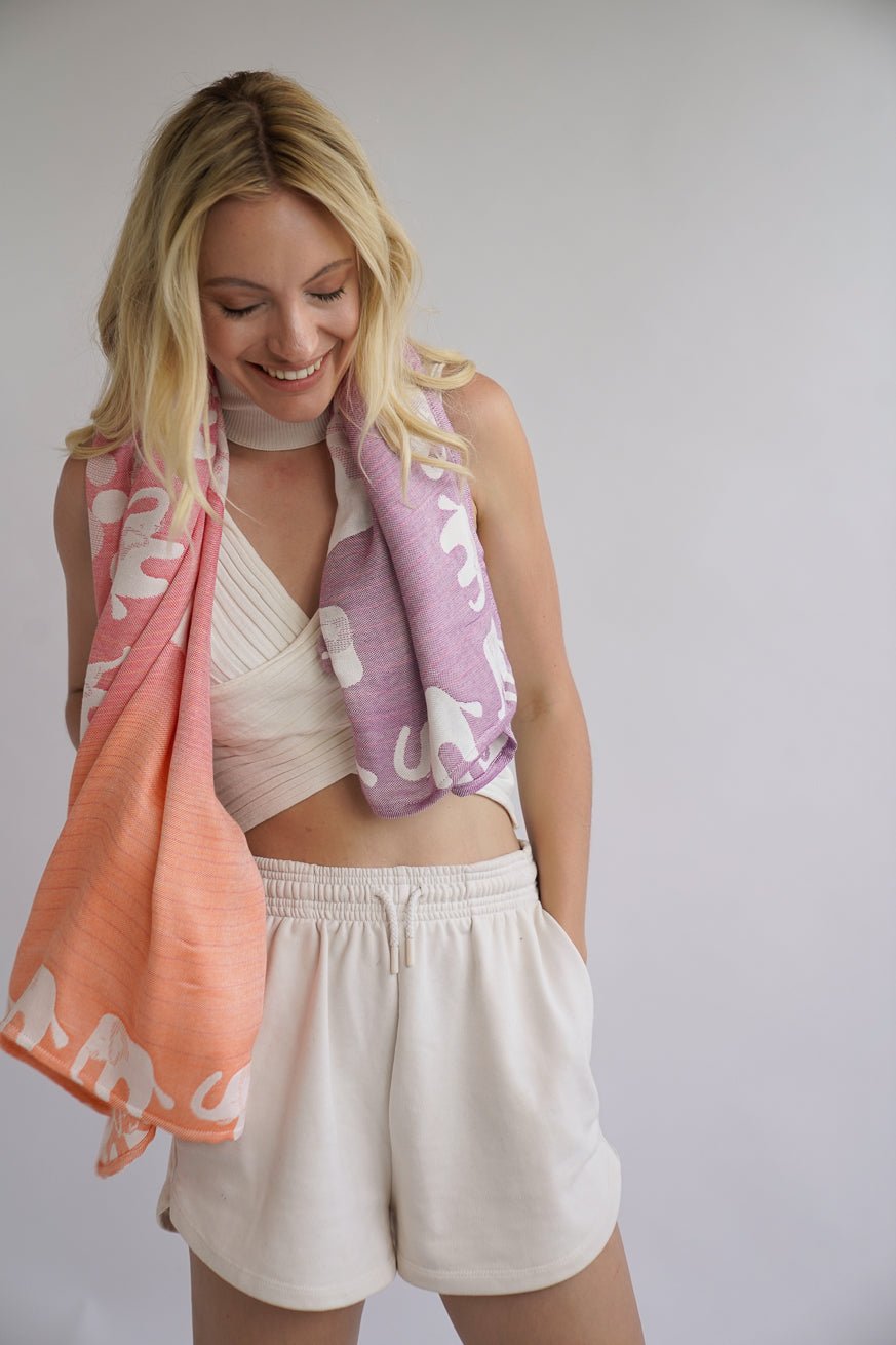 Ella Elephant Parade Snuggle Blanket - KOKADI