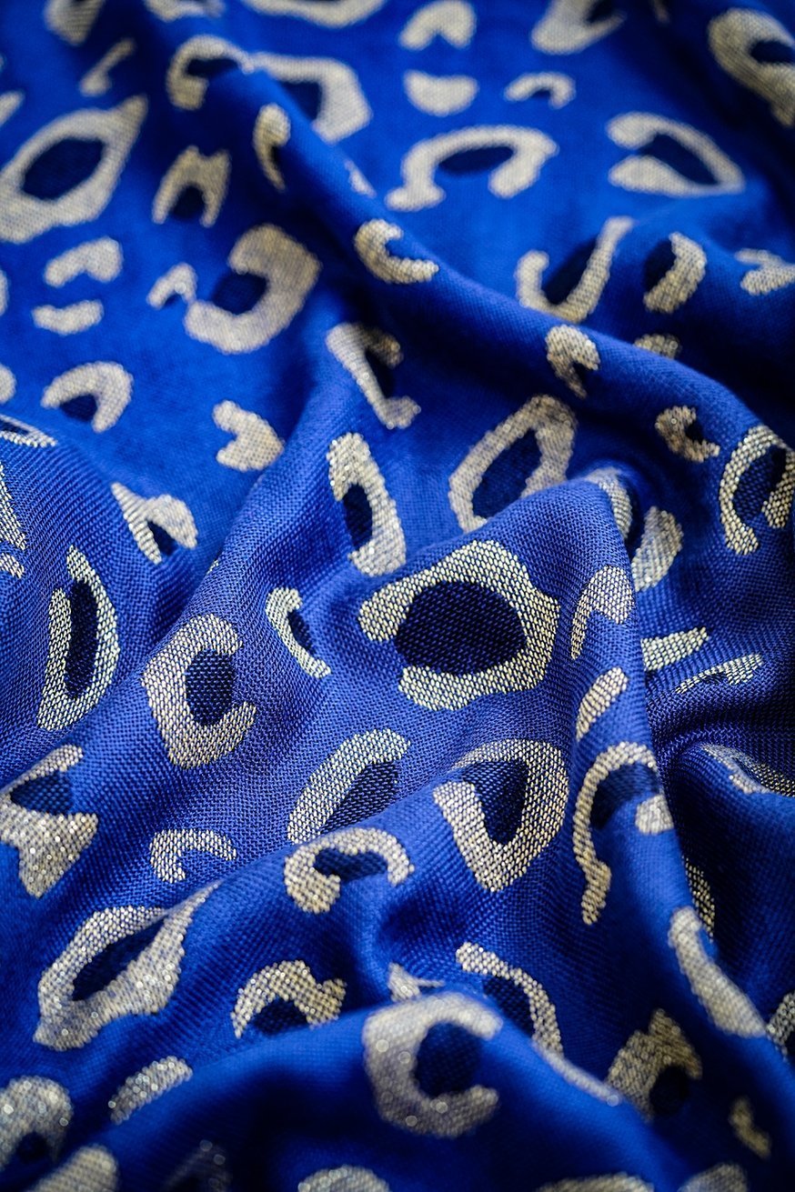 Coperta morbida Safari zaffiro-oro - KOKADI