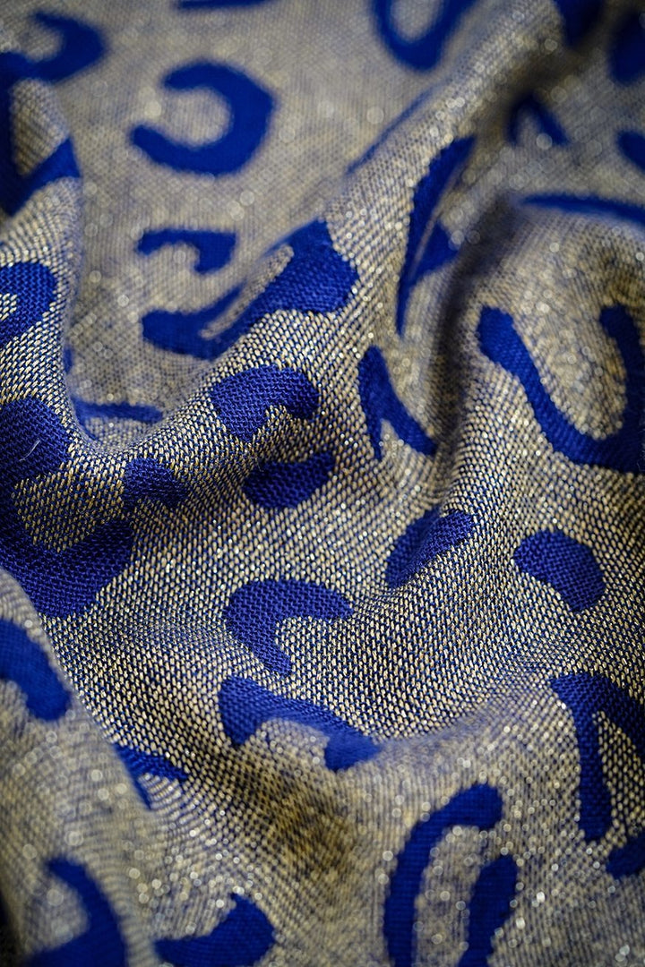 Coperta morbida Safari zaffiro-oro - KOKADI