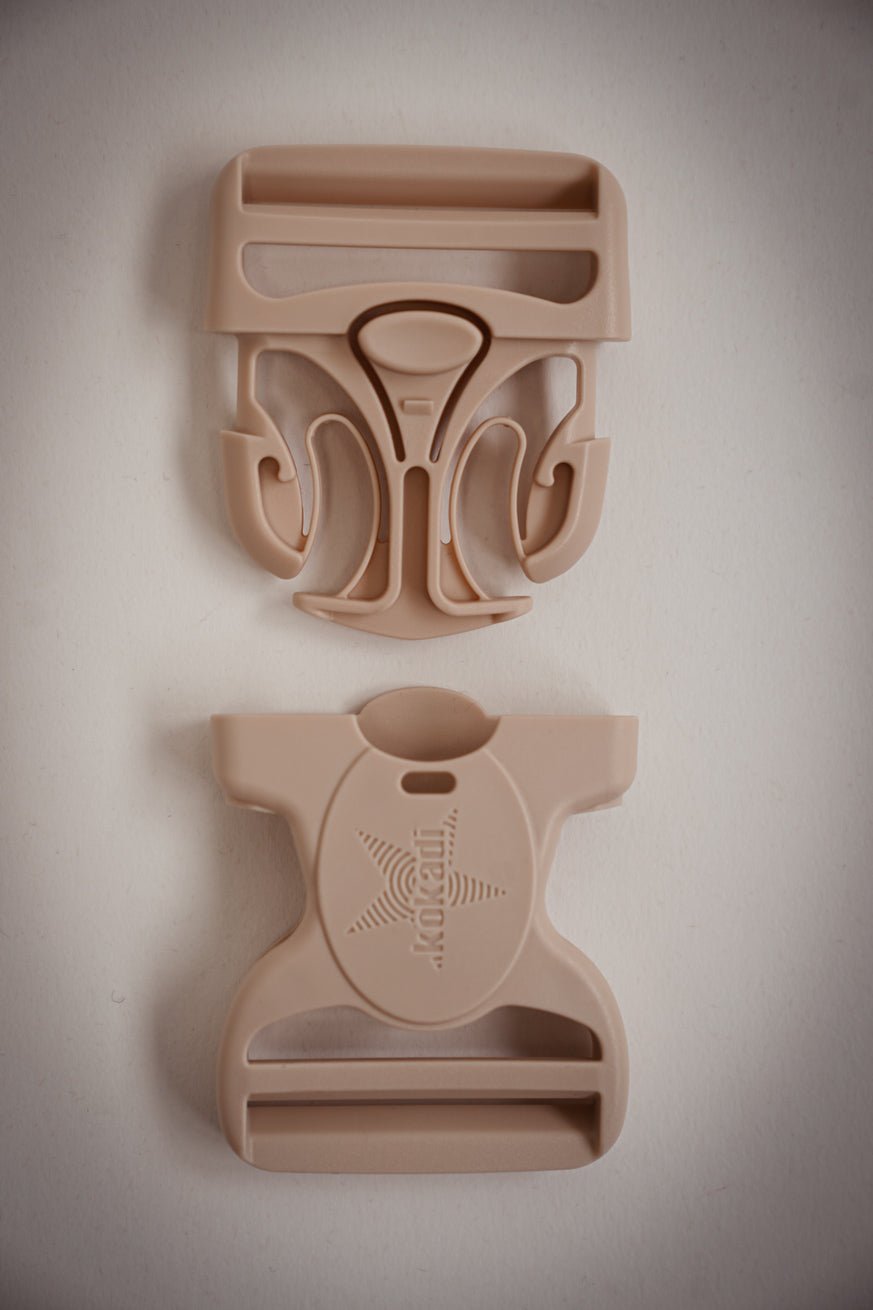 Cream Star-Shaped Buckle, 50 mm - KOKADI