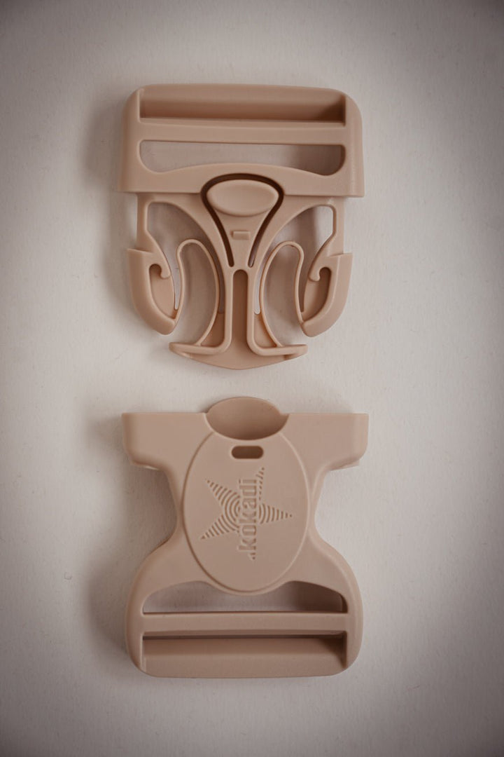 Cream Star-Shaped Buckle, 50 mm - KOKADI